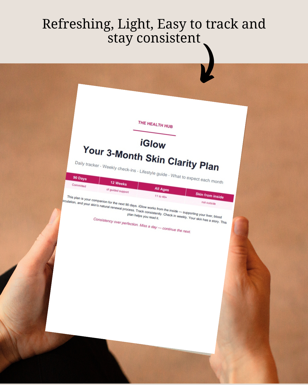 iGlow 3-Month Skin Clarity Plan - Digital Planner
