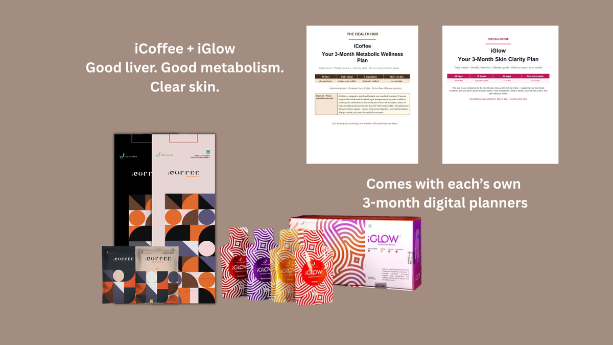 iCoffee + iGlow Combo - Liver Health, Metabolic Balance & Skin Clarity
