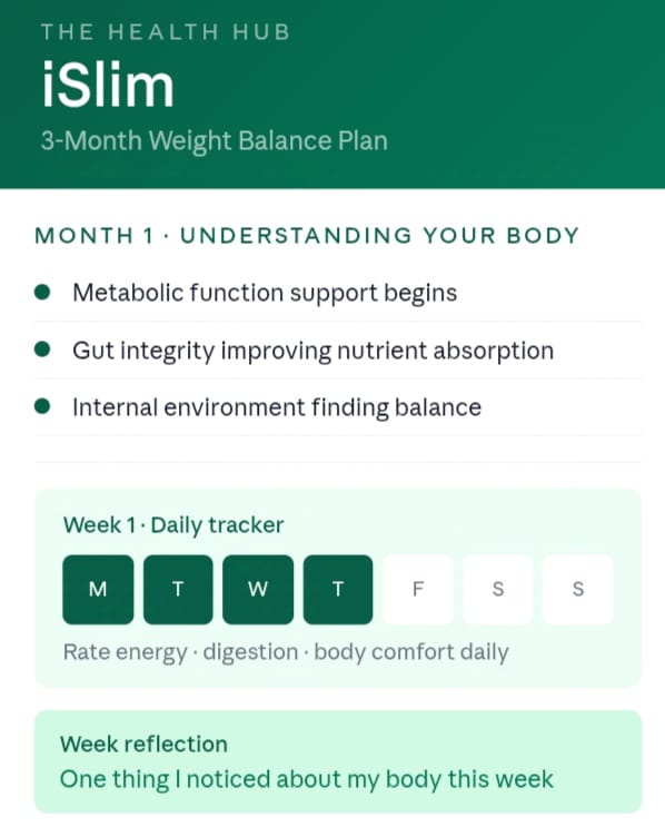 iSlim 3-Month Weight Balance Plan - Digital Planner