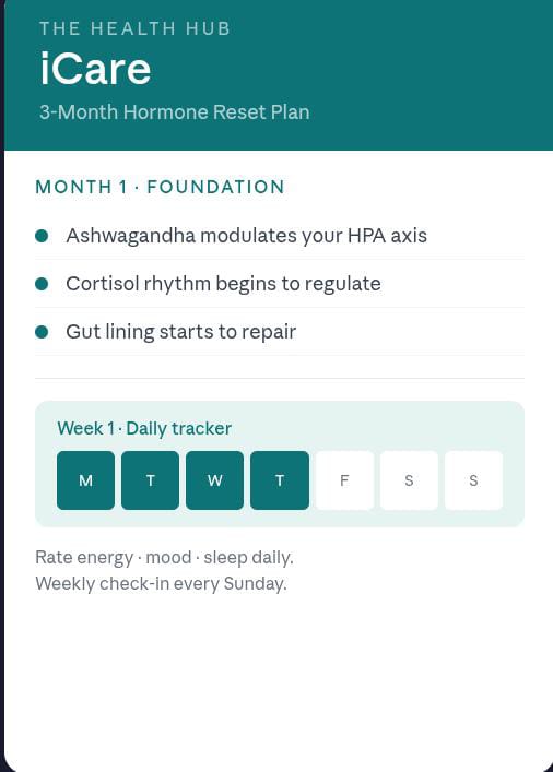 iCare 3-Month Hormone Reset Plan - Digital Planner